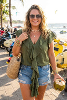 FRILL DETAIL BLOUSE