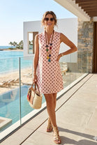POLKA DOT SLEEVELESS TUNIC