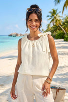 ONE SHOULDER TIE TOP