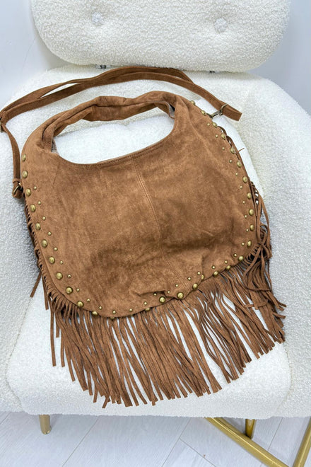 AMIRA LARGE TASSEL STUDDED  BAG (15313764876672)