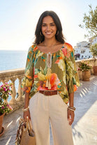 FLORAL OFF THE SHOULDER BLOUSE
