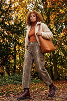 BAMBI PRINT BARREL JEANS