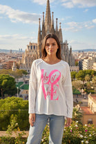 DO IT WITH LOVE SLOGAN OVERSIZED TOP