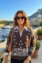 PAISLEY PRINT SHIRT JUMPER