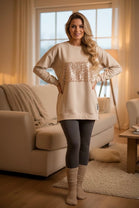 DETAIL SEQUIN ZIP SWEAT (15357144695168)