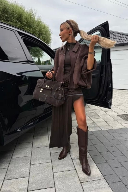 OVERSIZED SUEDE JACKET (15316666712448) (15350034301312)