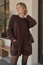 FUR POCKET OVERSIZED JUMPER