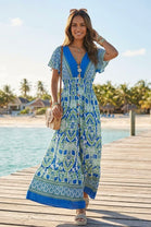 PRINTED BUTTON DETAIL MAXI(MIXED COLOUR PACK)