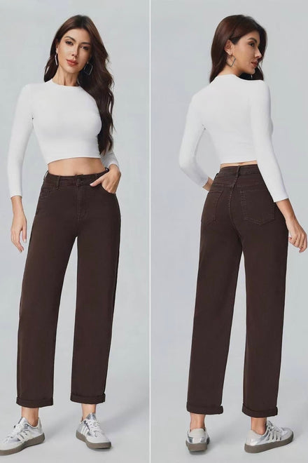 BALLOON BROWN JEANS