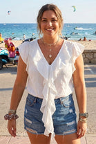 FRILL DETAIL BLOUSE
