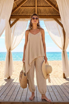 ASYMMETRIC CAMI TUNIC AND JOGGER LOUNGEWEAR