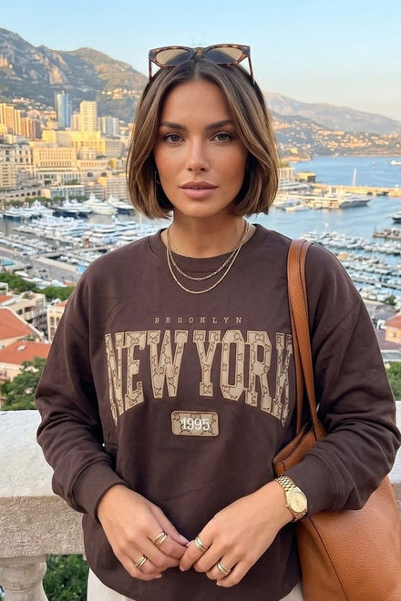 NEW YORK SLOGAN SWEATSHIRT