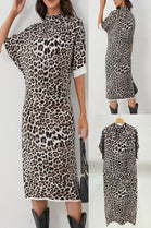 Cap Sleeve Leopard Jumper Dress (15265041777024)