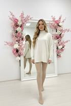 PATTERN HIGH NECK JUMPER