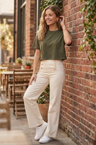 DOUBLE BREAST GOLD BUTTON JEANS