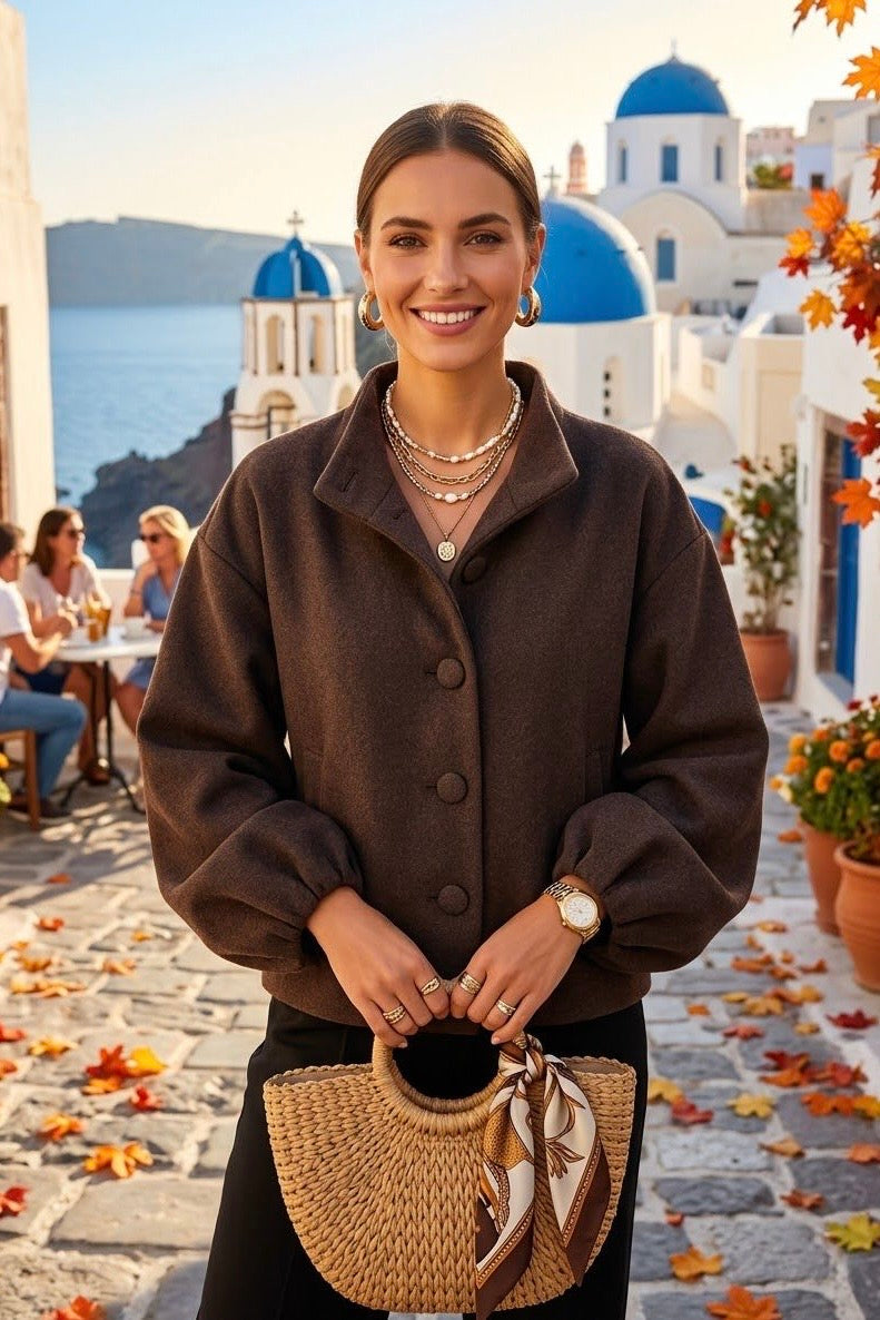 CHUNKY BUTTON DETIAL JACKET