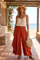 ELASTICATED WIDE LEG CULOTTES