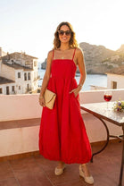 CAMI BUBBLE HEM MIDI DRESS