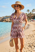 ZIG ZAG PRINT PLAYSUIT(MIXED COLOUR PACK)