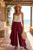 ELASTICATED WIDE LEG CULOTTES