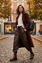 DRAWSTRING PU-TRACK TROUSER