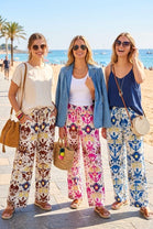 PRINTED WIDE LEG TROUSER(MIXED COLOUR PACK)