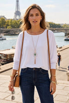 SHIFFON LONG SLEEVE TOP
