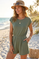 JERSEY GATHERED PLAYSUIT