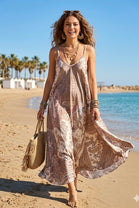PAISLEY PRINT CAMI BEACH DRESS