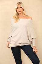 BELLA PATTERN SLEEVE OVERSIZED JUMPER (8779168841976) (15260844818816) (15273990193536)
