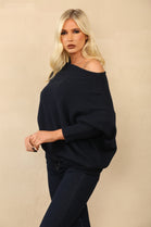 BELLA PATTERN SLEEVE OVERSIZED JUMPER (8779169890552)