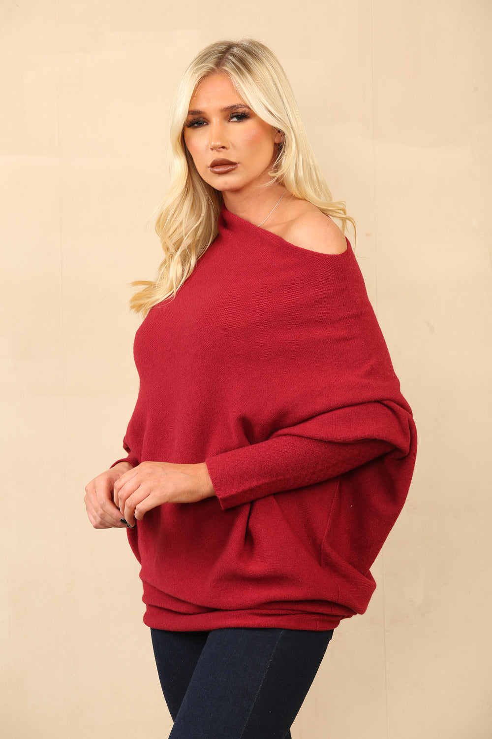 BELLA PATTERN SLEEVE OVERSIZED JUMPER (8779107172600) (14671225979264) (14672734716288)