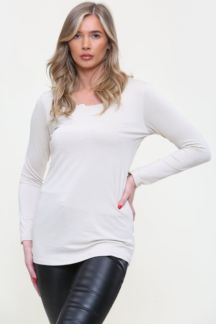 BASIC LONG SLEEVE TOP (7829974352120) (7851891523832)
