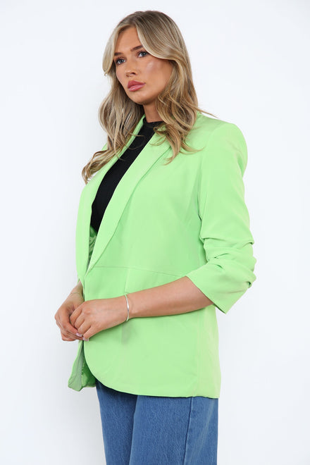 BASIC PLUS SIZE  SLEEVED BLAZER (7956280180984) (7957332558072) (7957333016824) (7967141200120) (7971381608696)