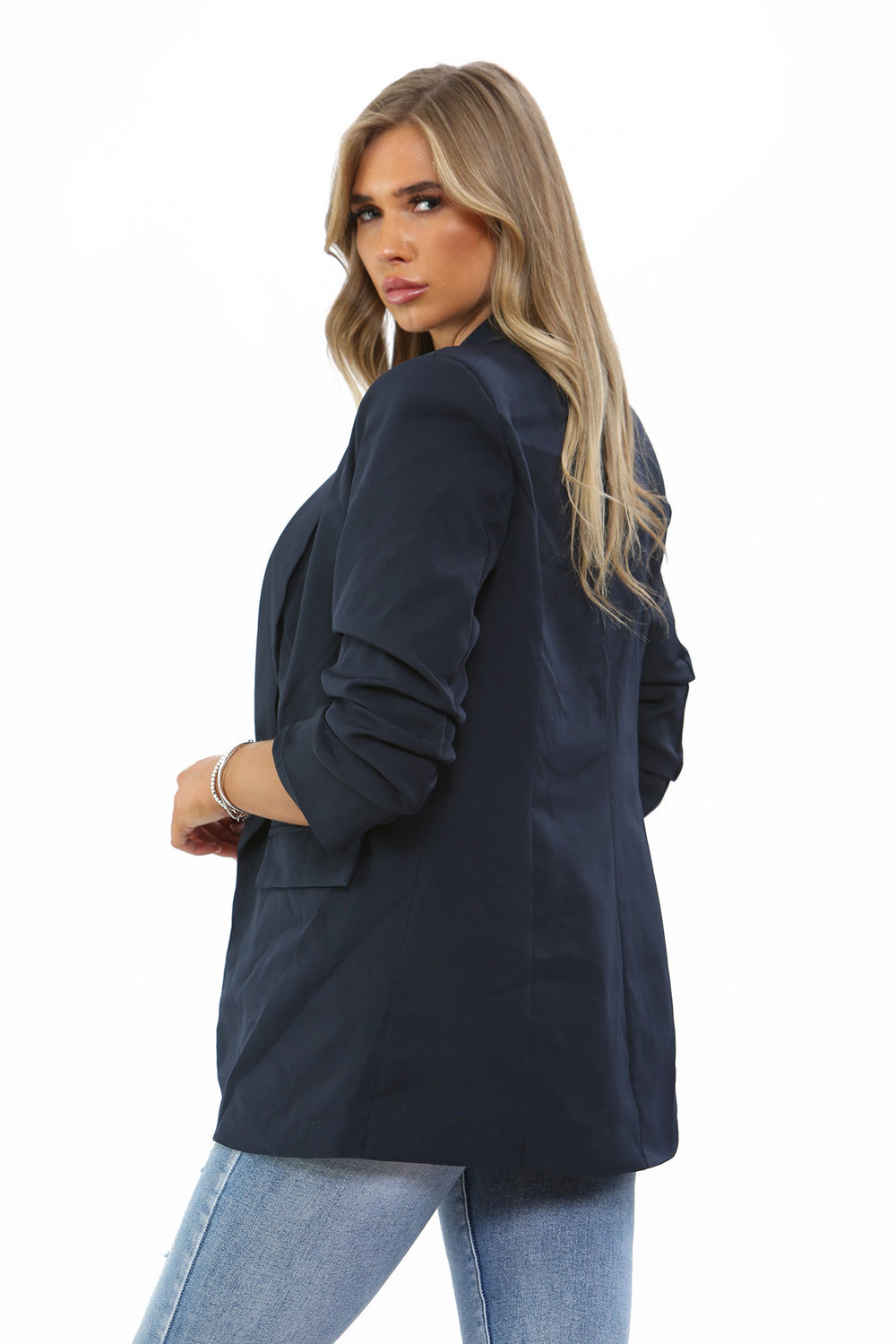 BASIC PLUS SIZE  SLEEVED BLAZER (7725891584248) (7727593881848) (15188413645184)