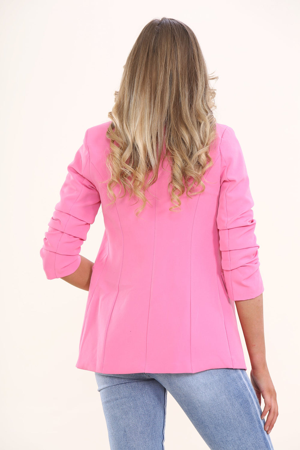 BASIC PLUS SIZE  SLEEVED BLAZER (7701142733048)
