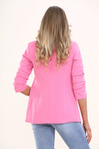 BASIC PLUS SIZE  SLEEVED BLAZER (7701142733048)