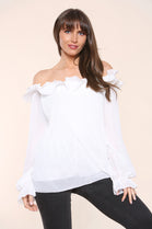 PLEATED OFF SHOULDER TOP (7520162742520)